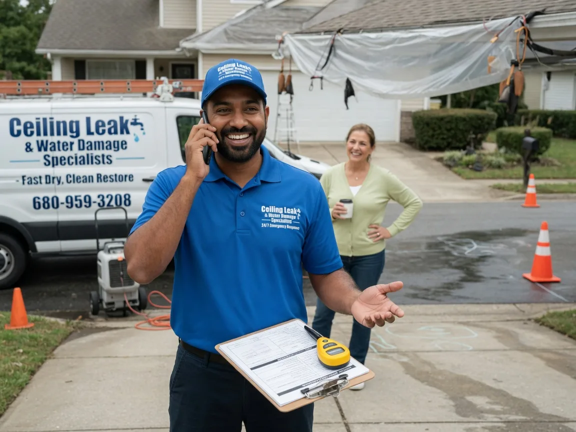 Ceiling Leak Cleanup Cottage Hills, IL FAQs